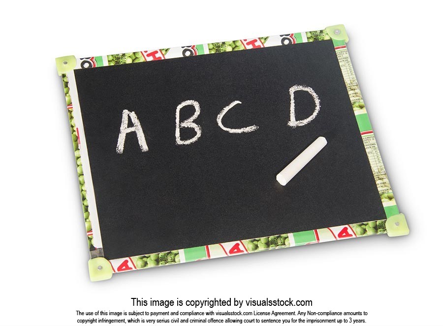 Alphabet ; Beginning ; Board ; Chalk ; Close-Up ; 