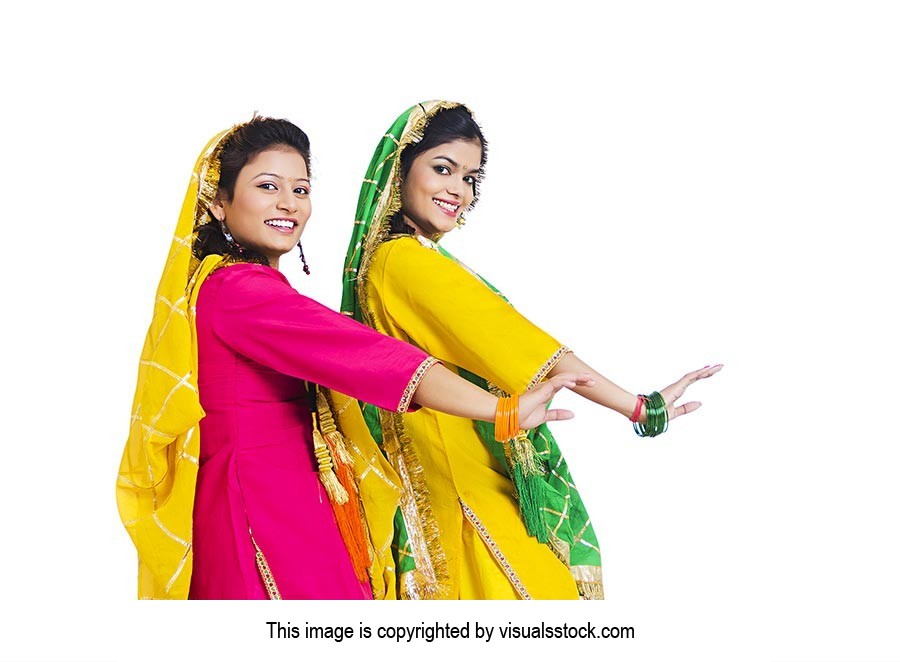 Baisakhi dress for girl best sale