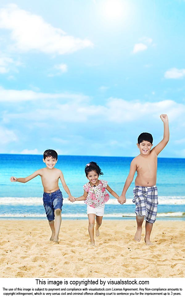 3-5 People ; Beach ; Boys ; Brother ; Carefree ; C