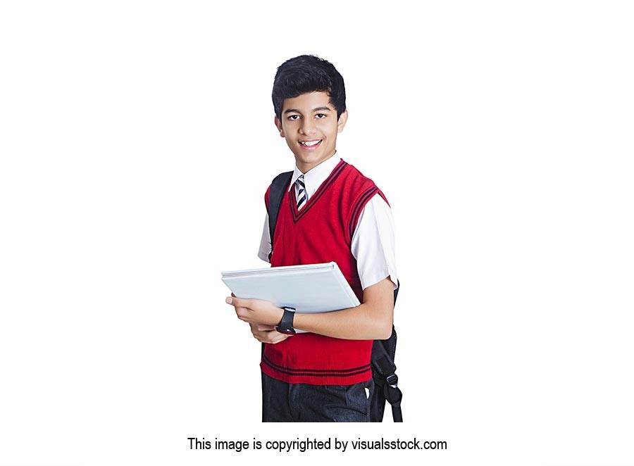 1 Person Only ; Bag ; Book ; Boys ; Carrying ; Col