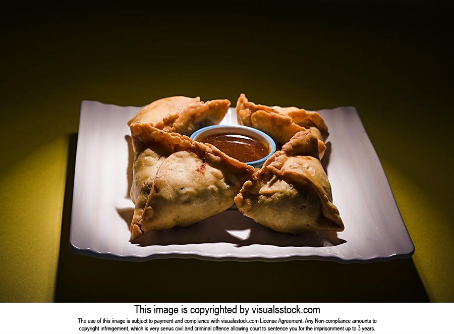 Arranging ; Black Background ; Bowl ; Chutney ; Cl