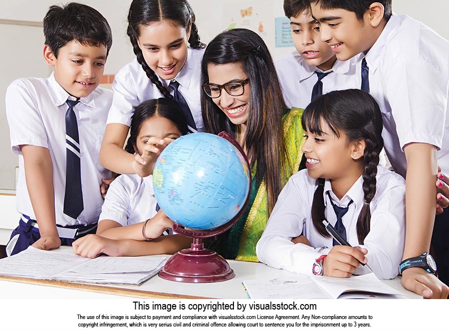 Students Teacher Globe Teaching