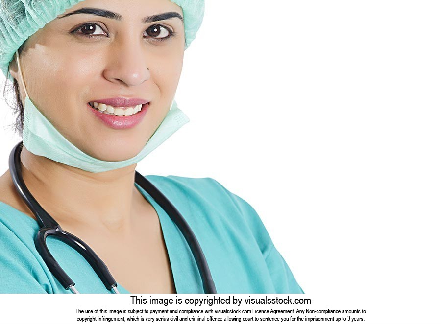 Smiling Woman Surgeon Doctor