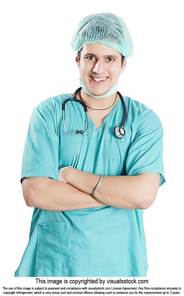 Male Surgeon Doctor Arms Crossed