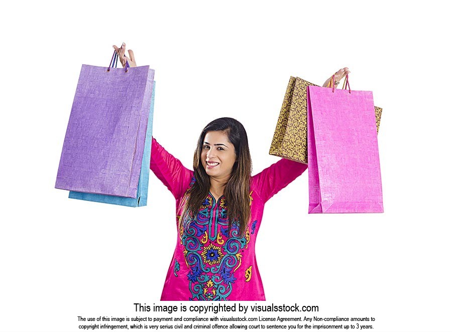 Woman Housewife Shopping Bags
