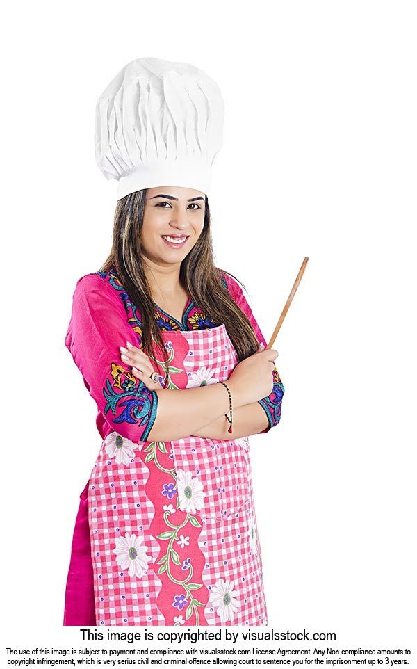 Woman Holding kitchen Utensil