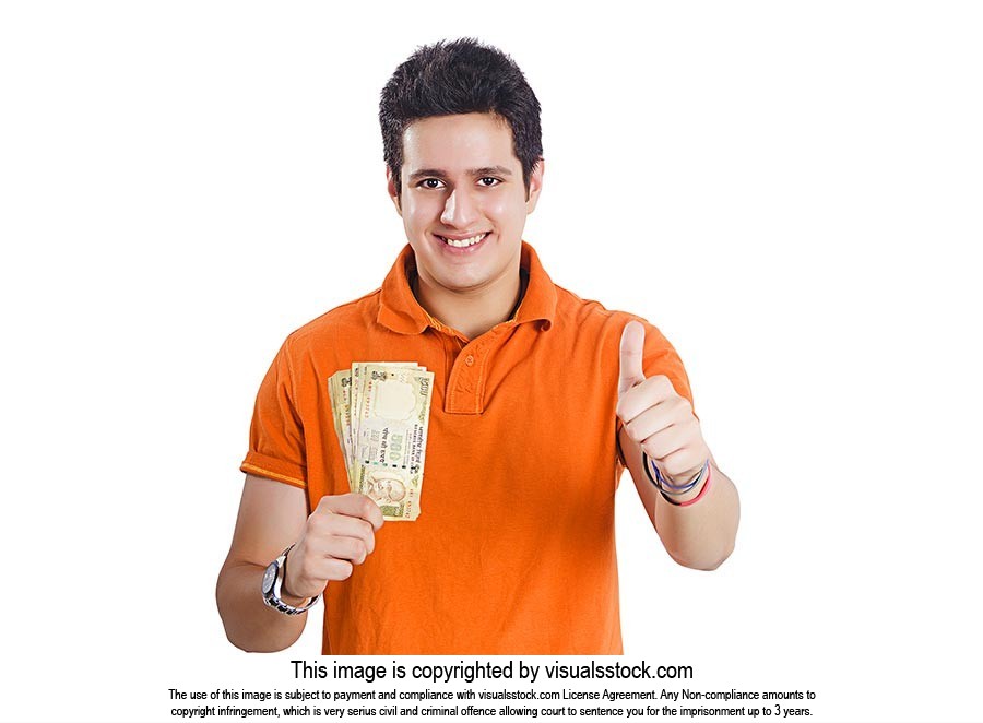 Man Showing Money Thumbs Up