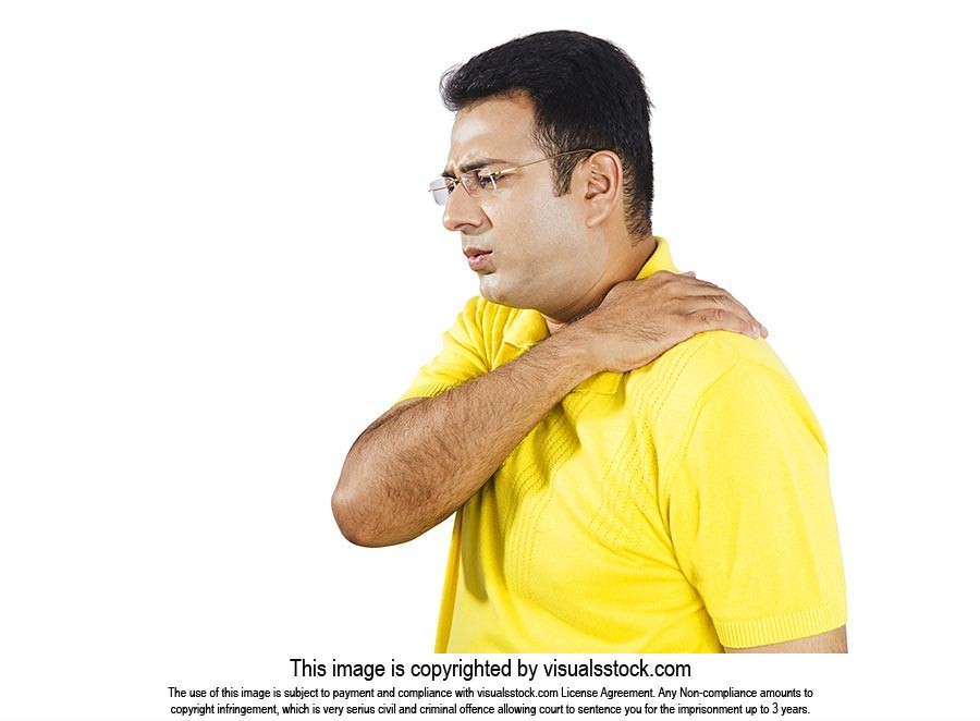 Indian Man Shoulder Joint Pain