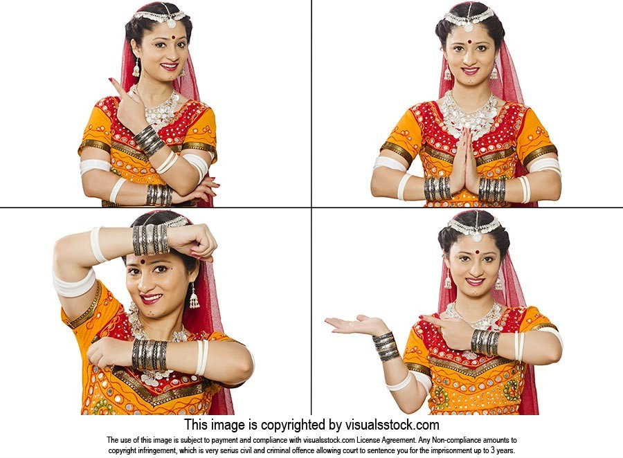Montage Photo Rajasthani Woman Facial Expression