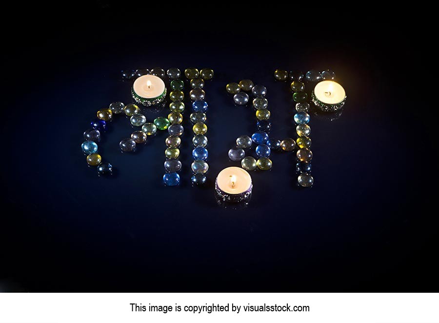 Black Background ; Burning ; Candles ; Celebration