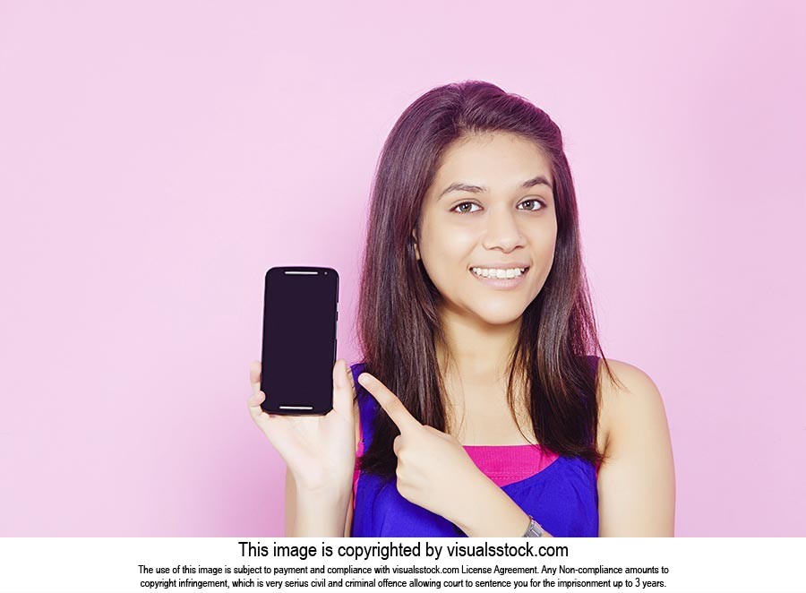 Young Girl Showing Phone