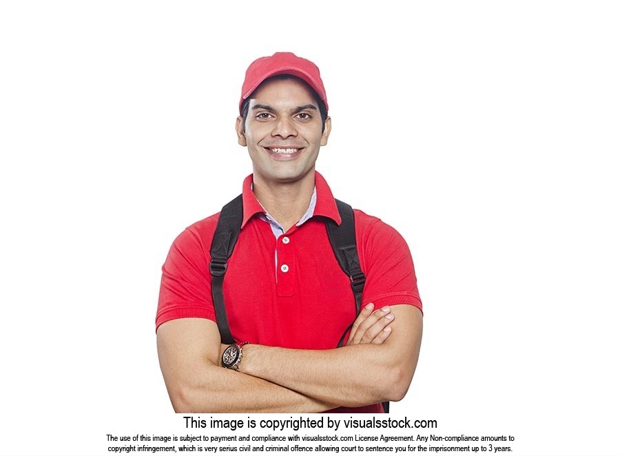 Indain Delivery Guy: Worker Courier Backpack