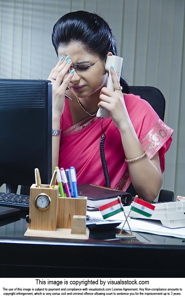 Burden working women Headache