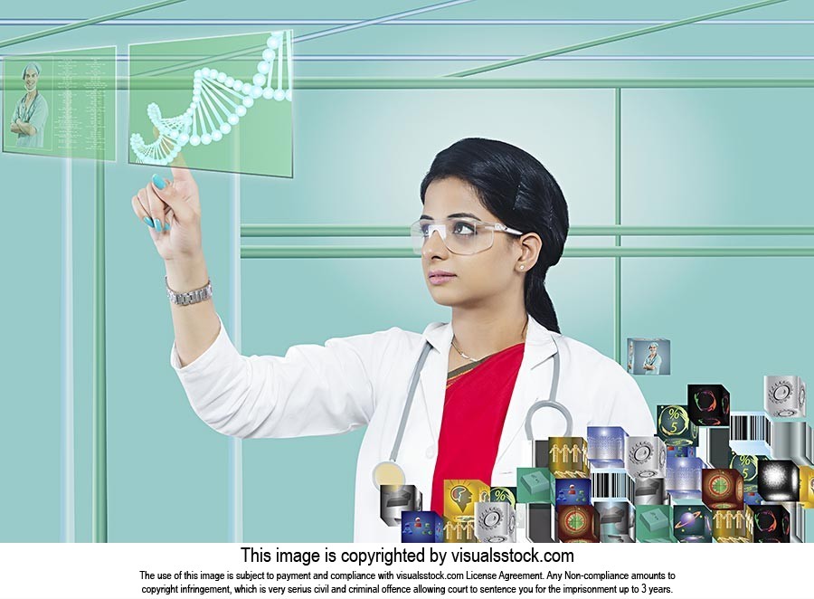 Woman Doctor Laboratory Research