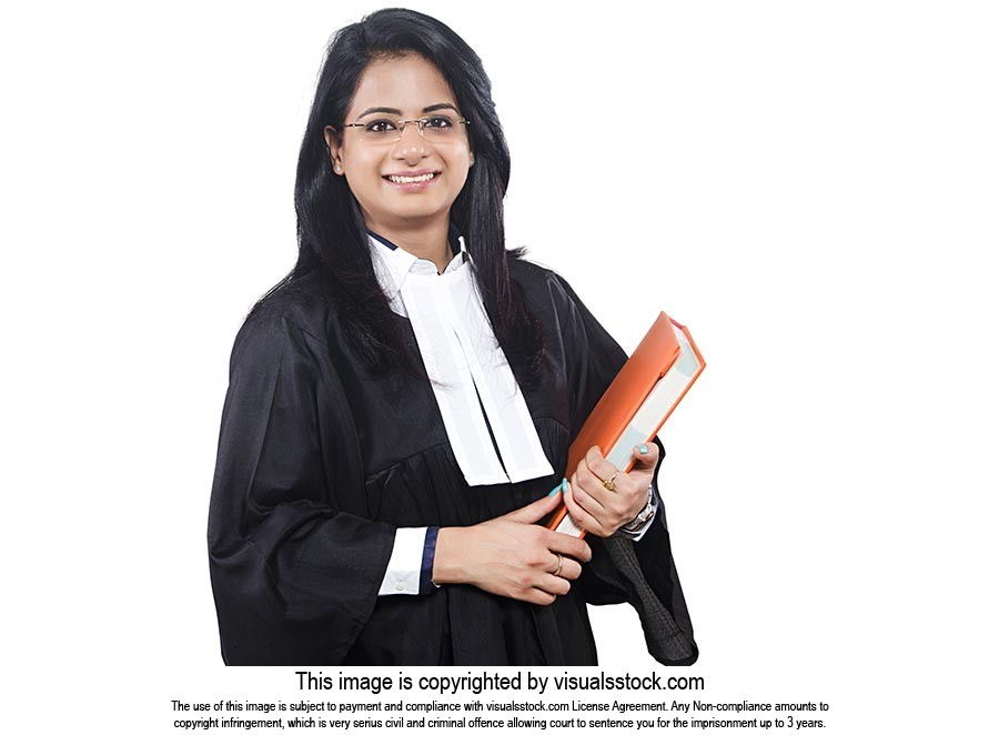 Female Lawyer Holding Book