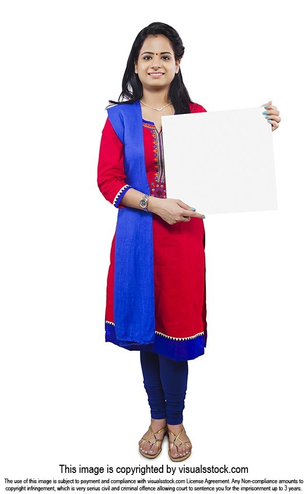 Indian Lady White Board Showing