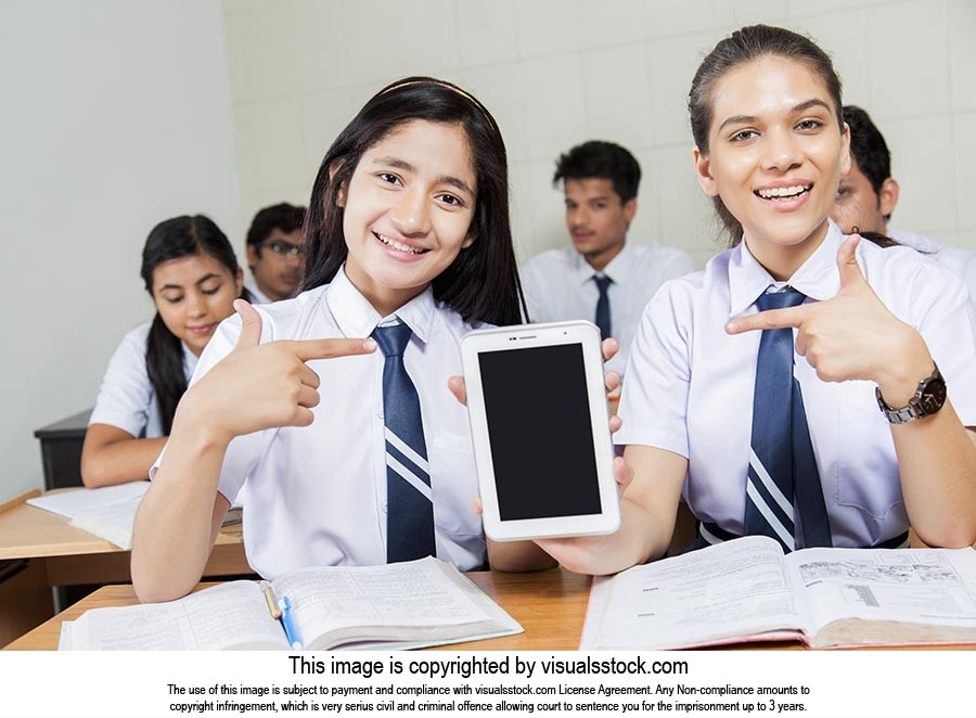 School Girls Friend Tablet Showing