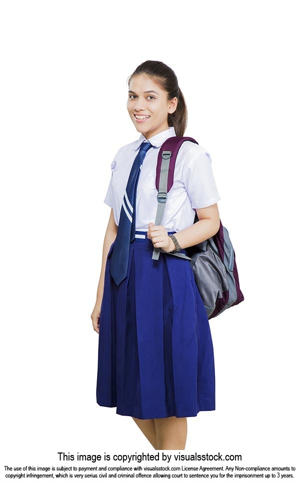 Teenage School Girl Student
