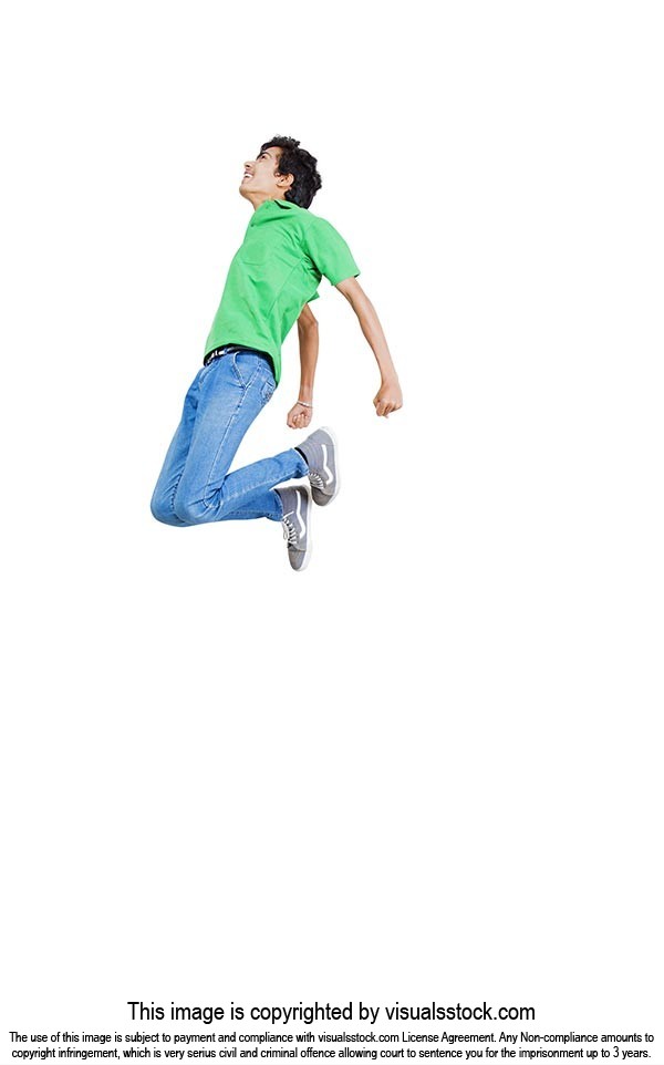 Teenage Boy Jumping