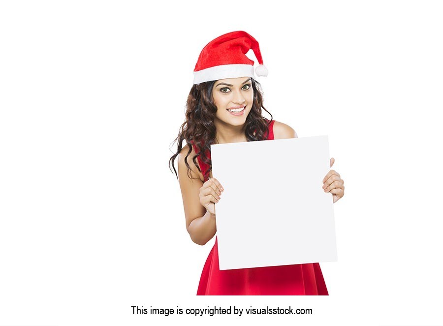 Woman Christmas Message Board