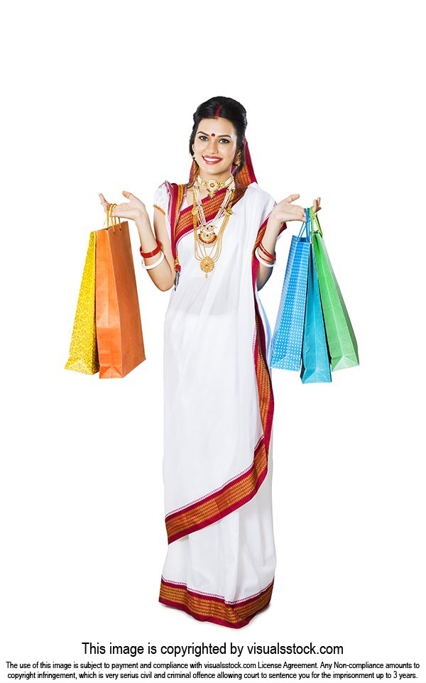 Bengali Woman Shopping Bags