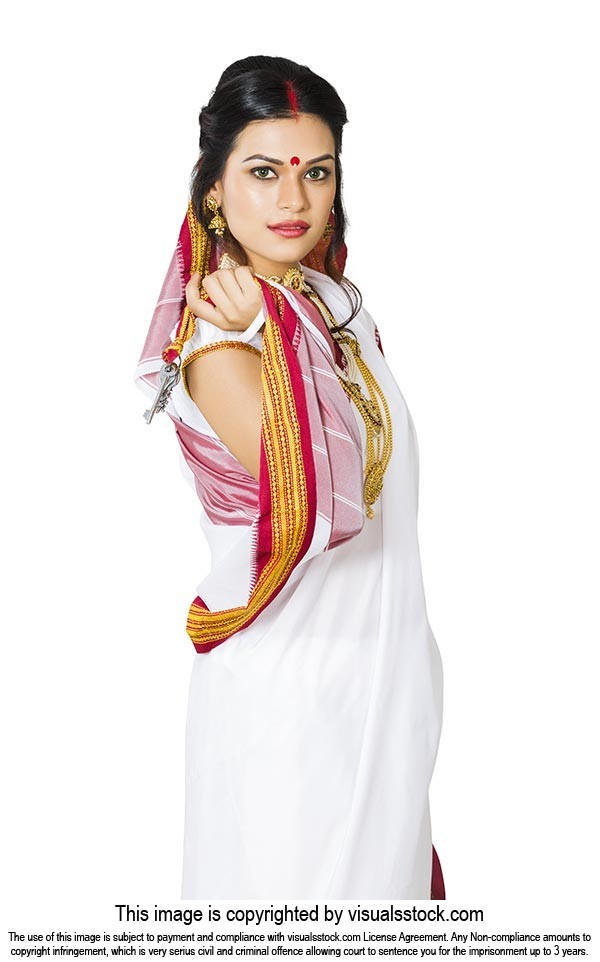 Indian Bengali Woman Traditional