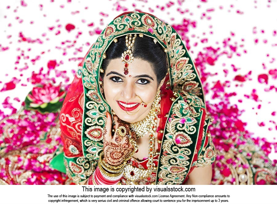 Indian Woman Wedding Happy