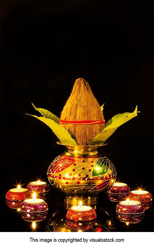 Arranging ; Black Background ; Burning ; Candles ;