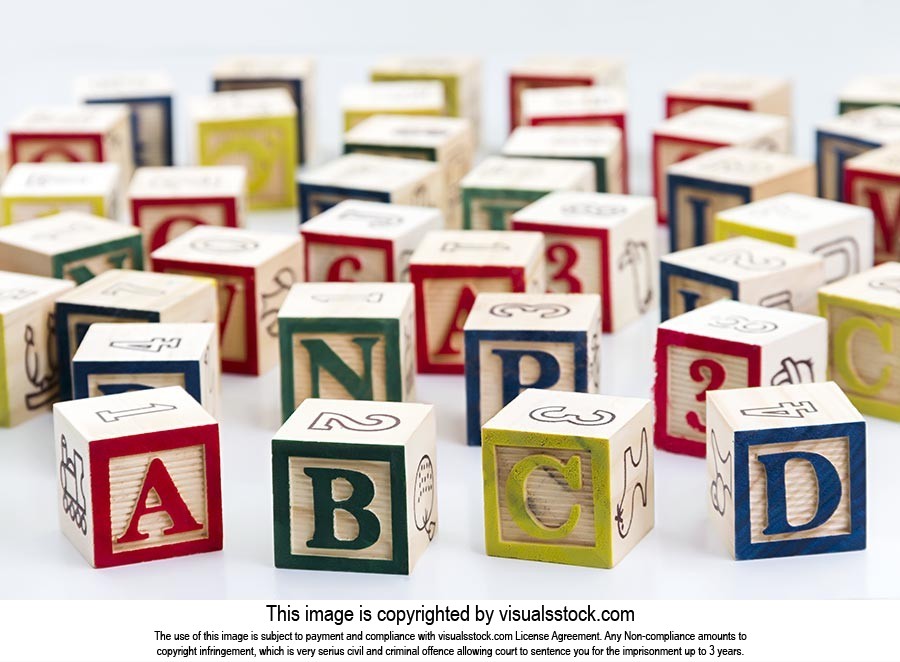 Abundance ; Alphabet ; Arranging ; Block ; Buildin