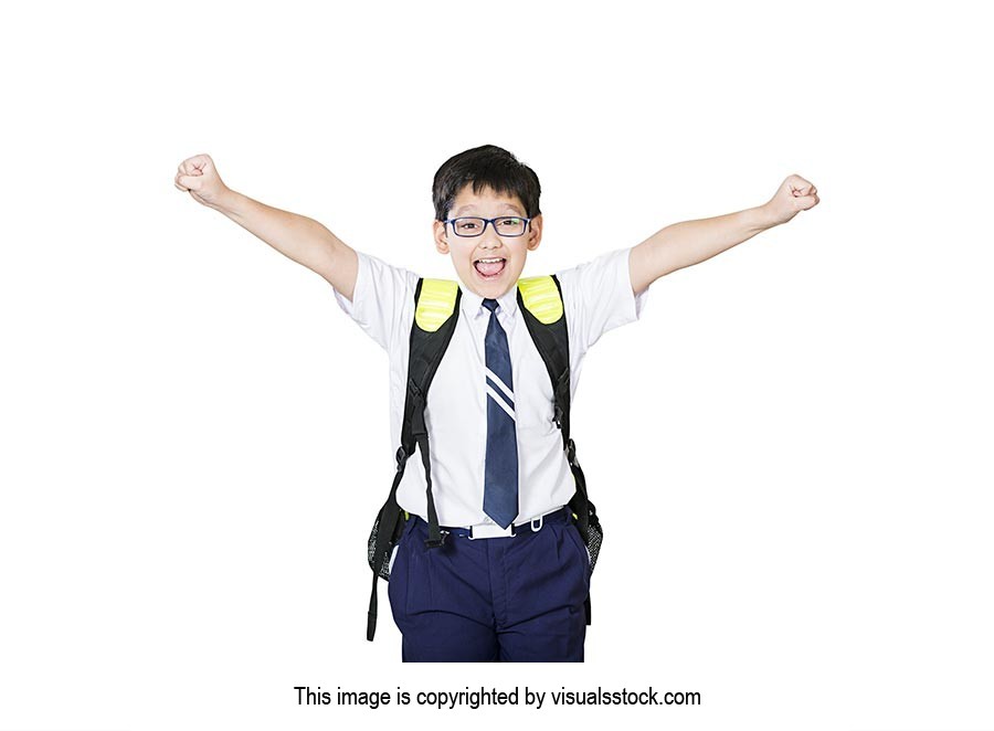 1 Person Only ; Achievement ; Arms Raised ; Backpa