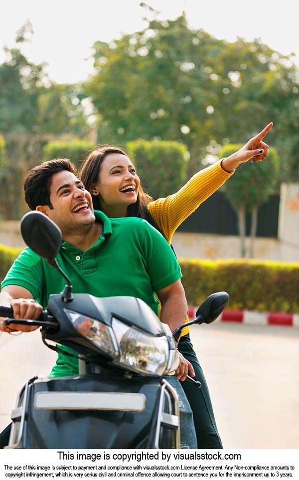 Girl driving 2025 scooty with boy