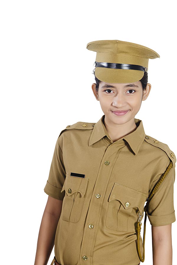 teenage-girl-dressed-in-a-police-inspector-costume-looking-at-camera