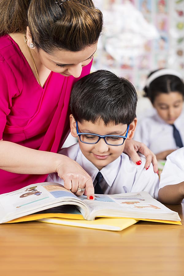 Indian Kids Boy School Student Studying Teacher Teaching