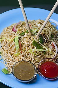 Arranging ; Bowl ; Chinese ; Chopsticks ; Chutney 