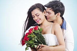 Man Propose Woman Love Valentine Day