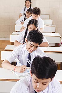 Group Students Classroom Studying