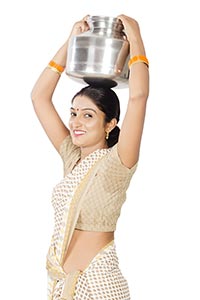 Woman Carrying Water Pot