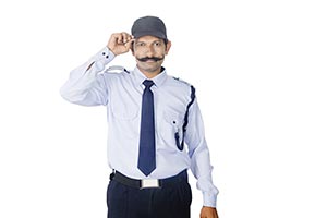 Indian Man Security Guard