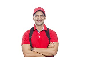 Indain Delivery Guy: Worker Courier Backpack