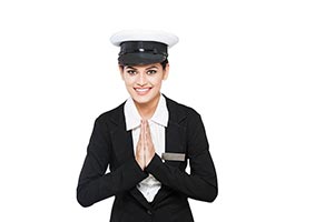 Adult woman Pilot Greeting