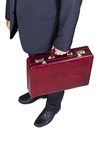 1 Person Only ; Adult Man ; Briefcase ; Business ;
